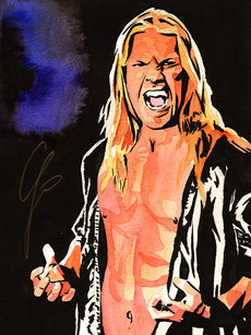 Rob Schamberger - Chris Jericho Hand Signed 24" x 18" Poster *inc COA*