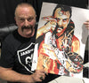 Rob Schamberger - Jake "The Snake" Roberts Hand Signed 24" x 18" Poster *inc COA*