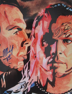 Rob Schamberger - The Hardy Boyz Hand Signed 24" x 18" Poster *inc COA*