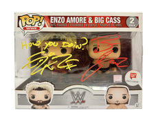 WWE Funko Pop Figures - Enzo Amore & Big Cass 2 Pack * Hand Signed *