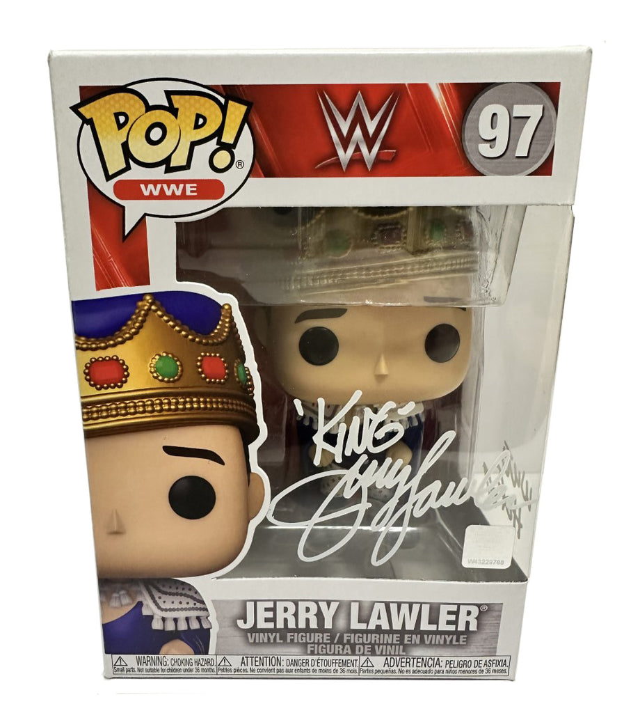 WWE Funko Pop Figure - Jerry "The King" Lawler #97 * Hand Signed *