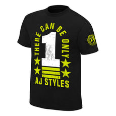 WWE - AJ Styles "There Can Be Only 1" Authentic T-Shirt