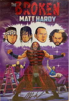 Highspots - Matt Hardy "Broken" Hand Signed 11x17 Art Print *Inc COA*